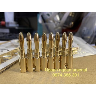 Jack rắc bắp chuối cắm loa hãng Gold và nhập khẩu hãng WIN mạ vàng 1U