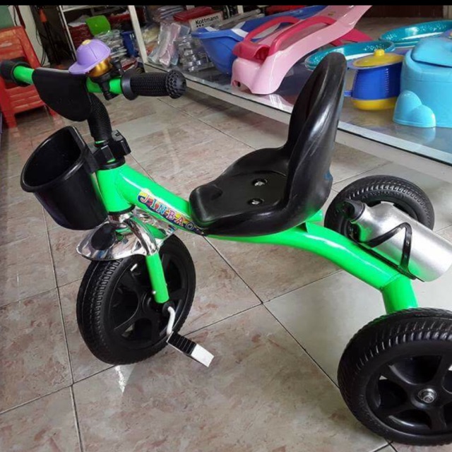 Xe đạp 3 bánh bình nước + ba lô nhện to cho bé