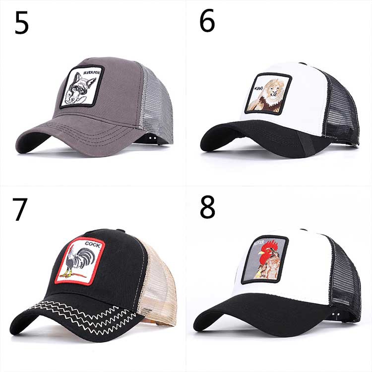 Mũ lưỡi trai họa tiết thú mới 2019