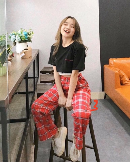 Quần Suông Nữ 🌸 Quần culottes kẻ caro 8 mẫu HOT TRENT 🌸 | BigBuy360 - bigbuy360.vn
