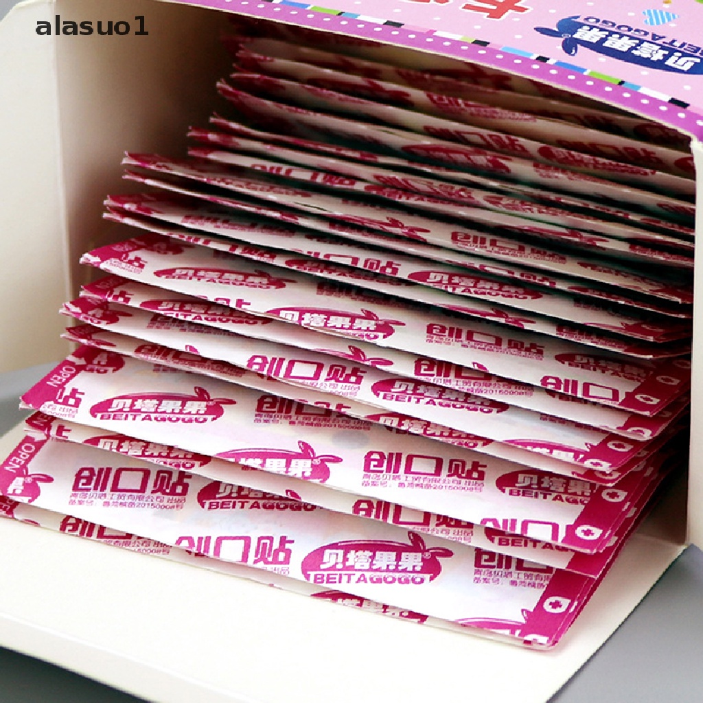 Set 120 Miếng Băng Keo Cá Nhân Chống Nước Thoáng Khí Họa Tiết Hoạt Hình