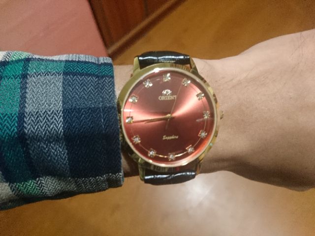 Đồng hồ nam dây da Orient siêu mỏng