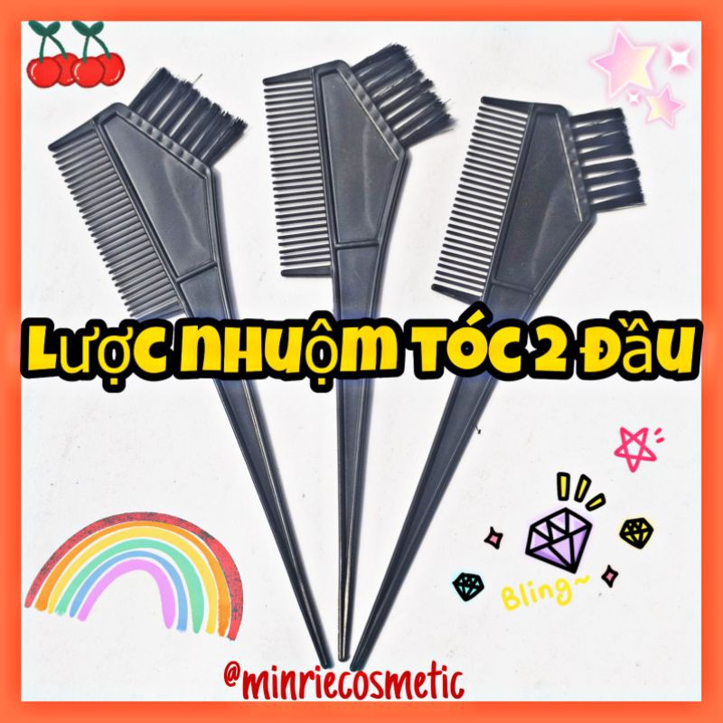 Lược nhựa nhuộm tóc 2 đầu sử dụng được nhiều lần 18cm