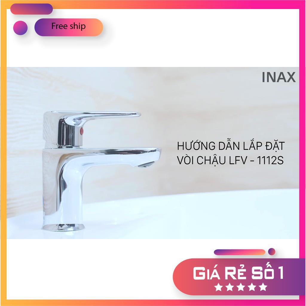 Vòi chậu rửa mặt,Vòi lavabo nóng lạnh INAX LFV-1112S [CHÍNH HÃNG], Bảo hành 2 năm