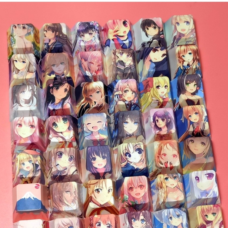 1 Nút Bàn Phím PBT Hình Anime Dễ Thương Cho Bàn Phím Cơ cherry mx kaih