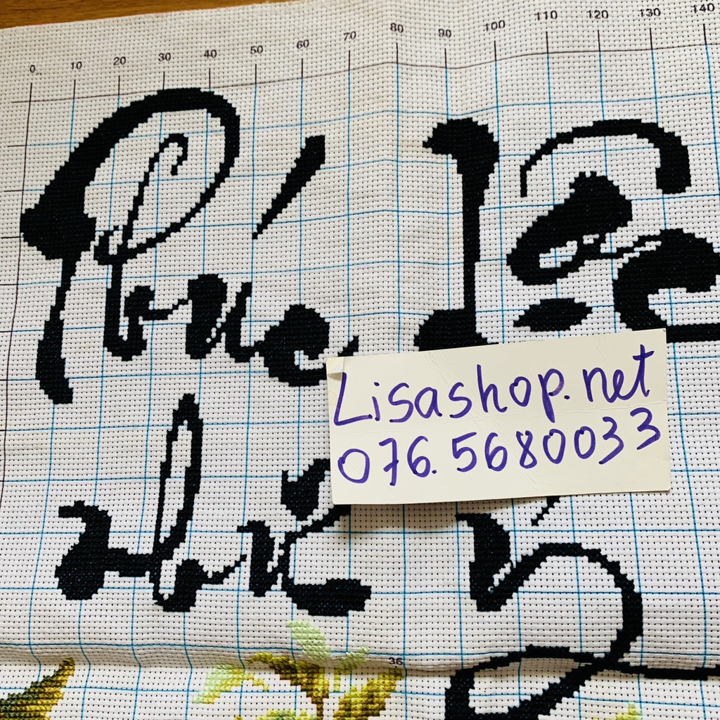 Tranh thêu chữ thập PHÚC LỘC NHƯ Ý đã thành phẩm 62x44cm đã thêu