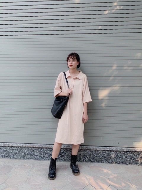 Váy phông cotton cổ đức nhiều màu