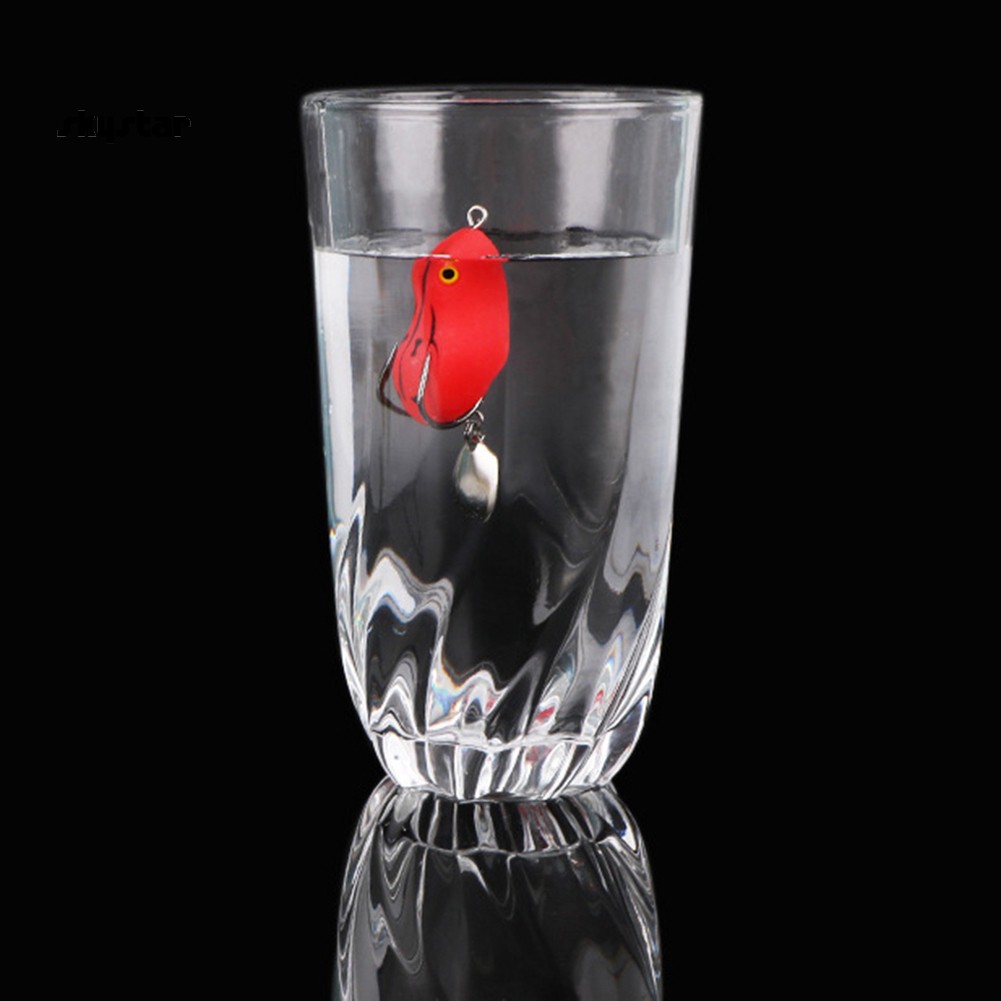 Set 6 Mồi Giả Nhử Cá Mềm Hình Ếch Kèm Móc Câu