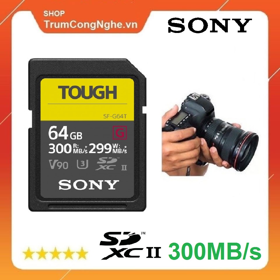 Thẻ nhớ Sony SDXC 64GB SF-G series TOUGH UHS-II 300MB/s