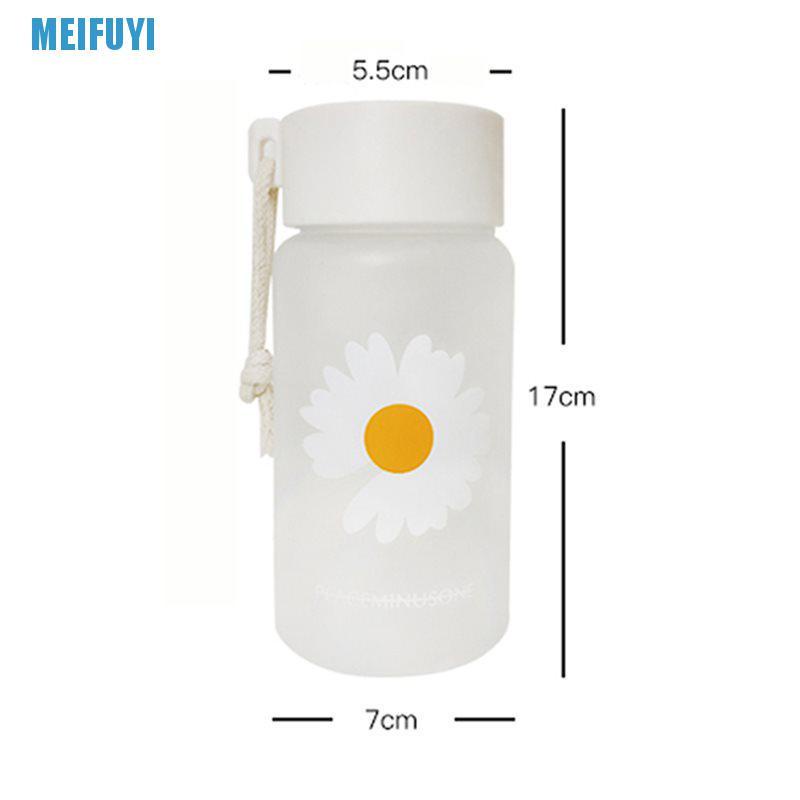 Bình Nước Nhựa Trong Suốt 500ml 439v Hình Hoa Cúc Nhỏ