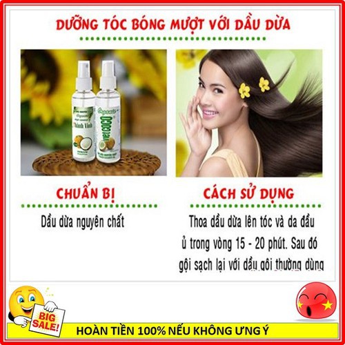 Dầu Dừa VIETCOCO Tinh Khiết Ép Lạnh Nguyên Chất 100% Organic Dùng Làm Đẹp, Dưỡng Da, Tóc,Tẩy Trang, Massage, Ngừa Rạn Da