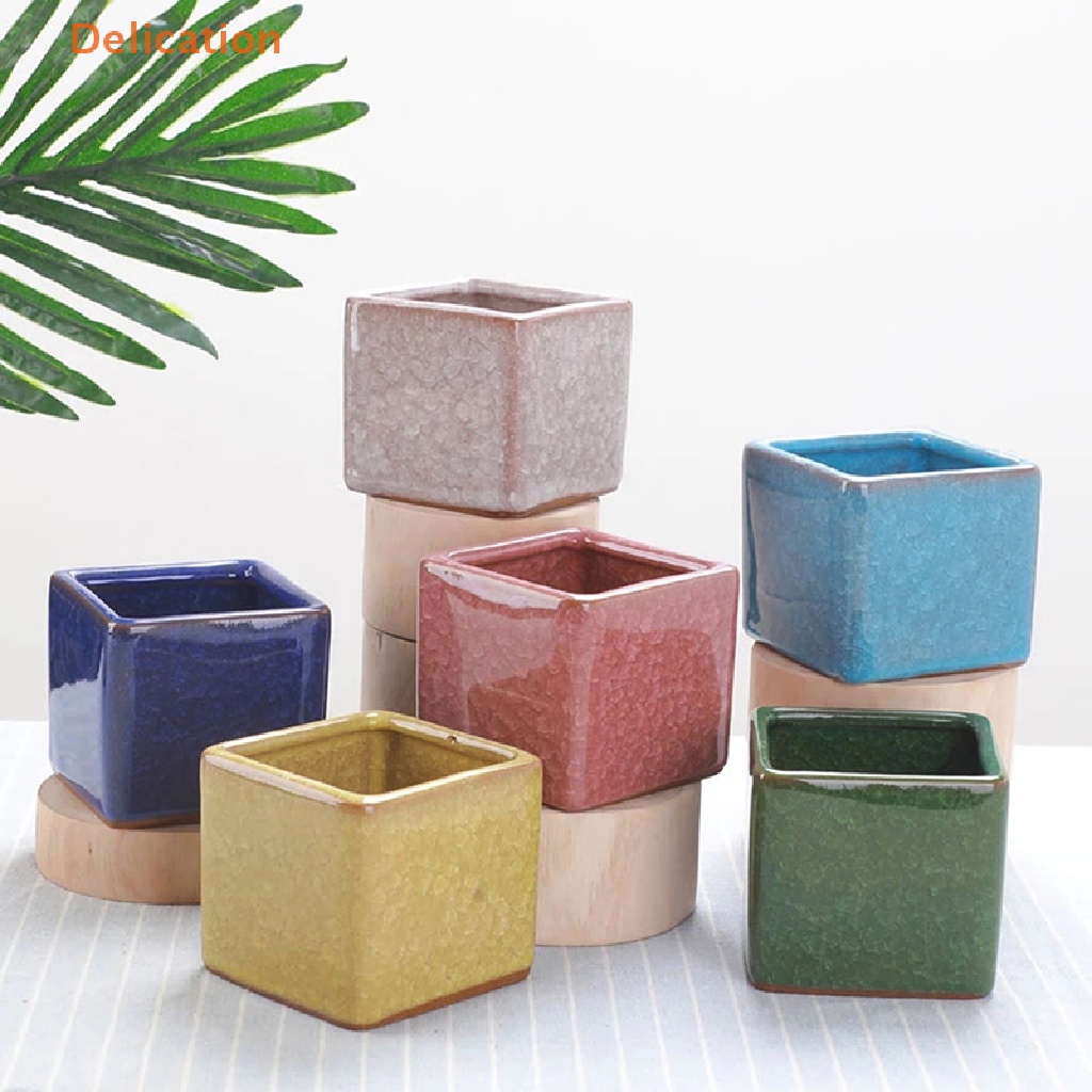Khuôn Silicone Làm Chậu Hoa Hình Vuông DIY
