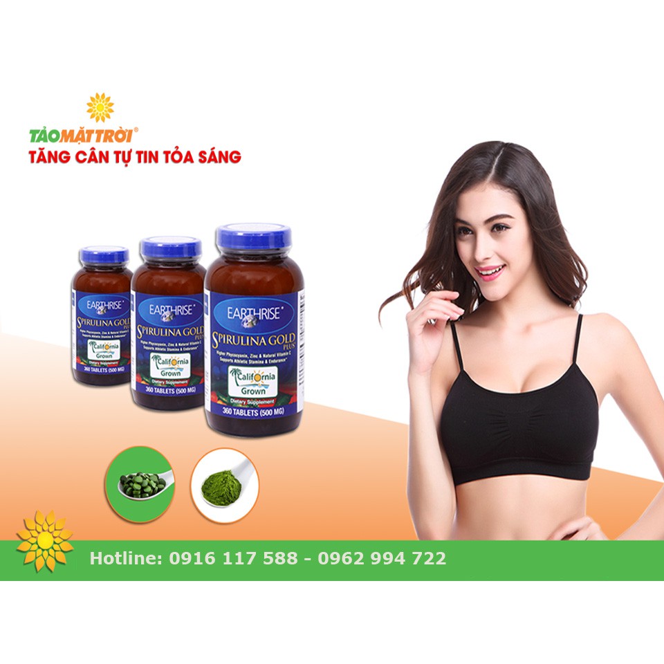 Tảo mặt trời Tăng cân - Nhập khẩu Mỹ 100% - Hàng chính hãng