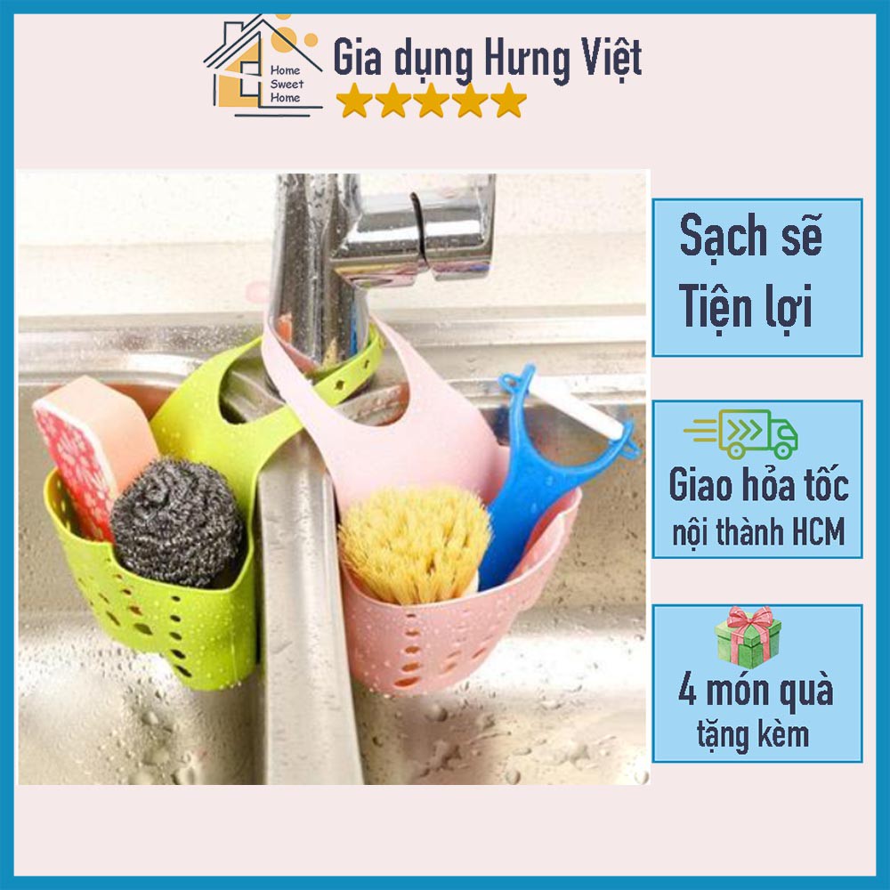 Giỏ phơi ráo treo vòi nước rửa chén tiện dụng [GIỎ TREO BỒN RỬA]