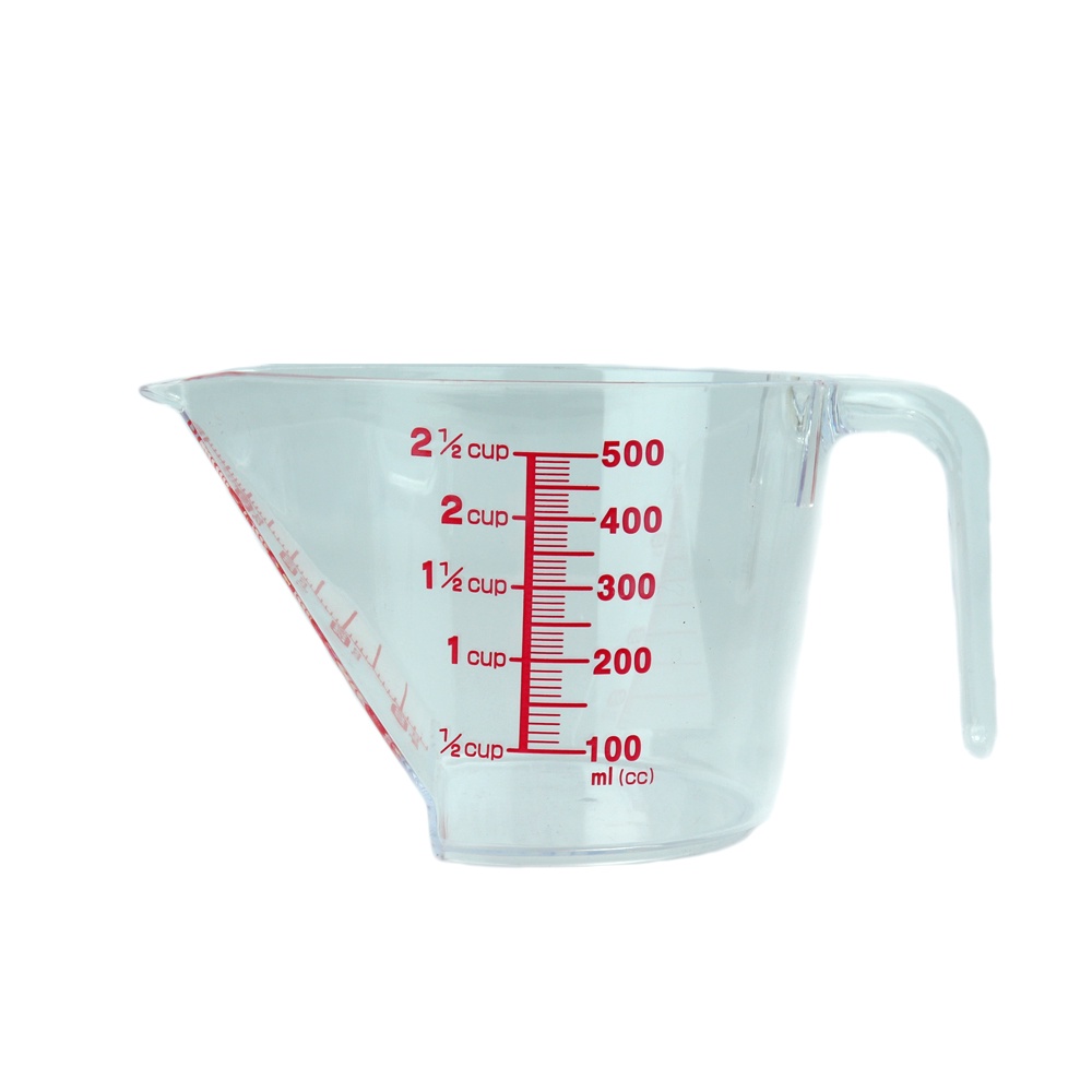 Daiso Ca đo lường bằng nhựa 500ml có vạch chia sẵn