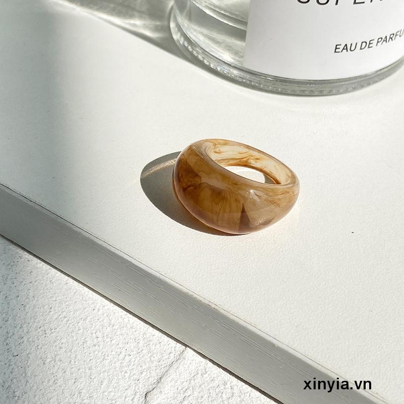 Nhẫn Resin Thiết Kế Độc Đáo Thời Trang Cá Tính Cho Nữ