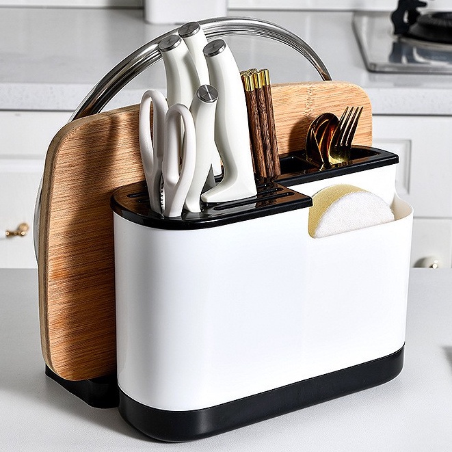 Giá để đồ nhà bếp FREESHIP giá để dao thớt, nắp vung, Kệ đồ dùng nhà bếp gia đình cao cấp T2 - #giadedonhabep