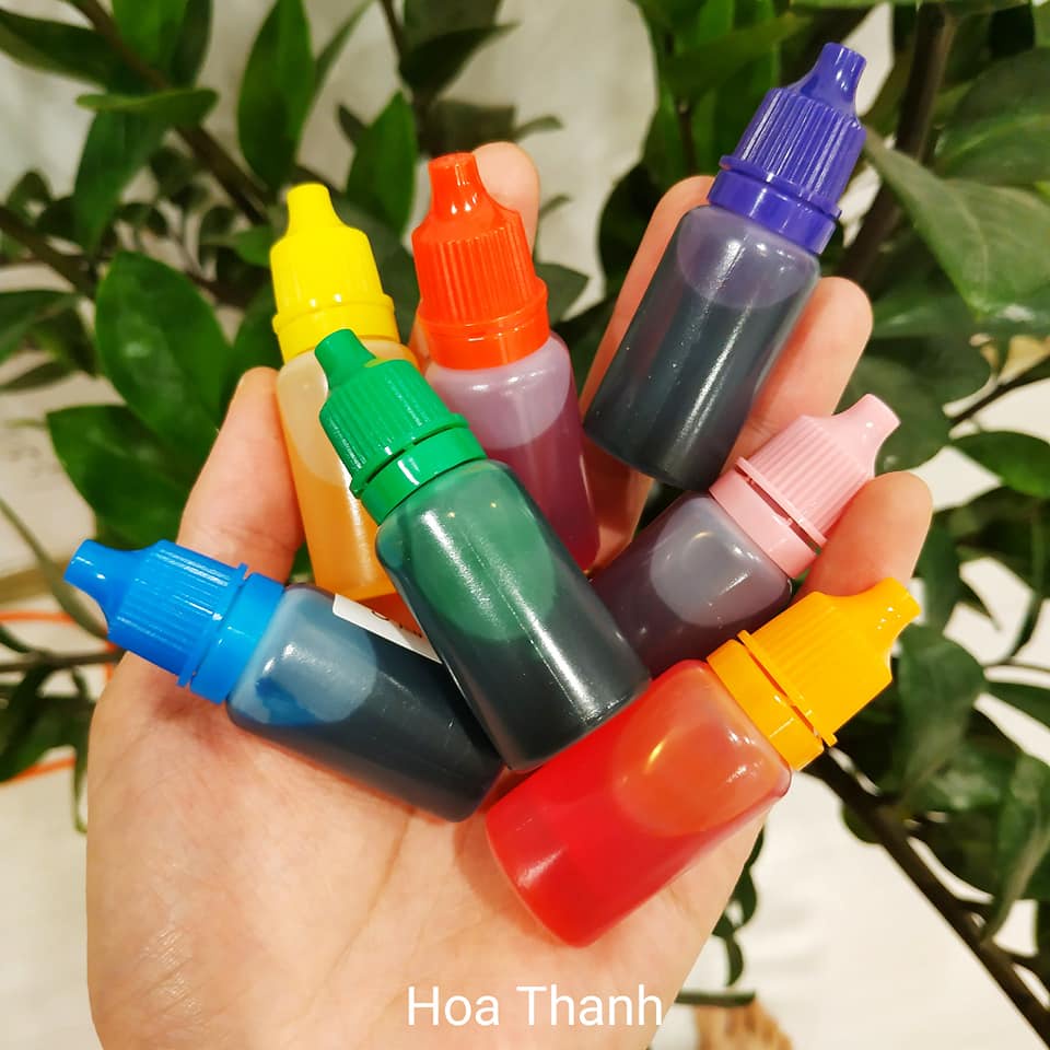 Màu thực phẩm set 7 màu làm đất nặn và thí nghiệm vui cho bé