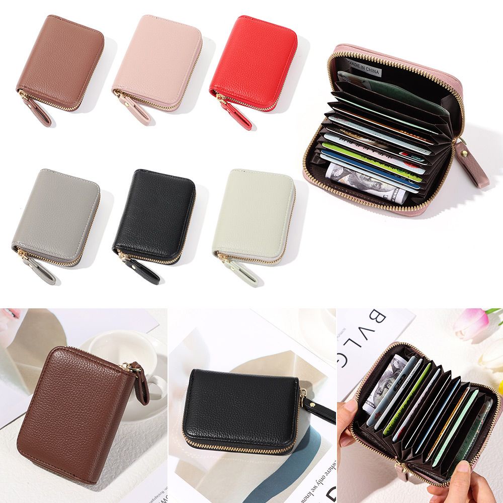 Ví đựng thẻ đa năng chống trộm RFID nhiều màu tùy chọn thời trang cho nam và nữ