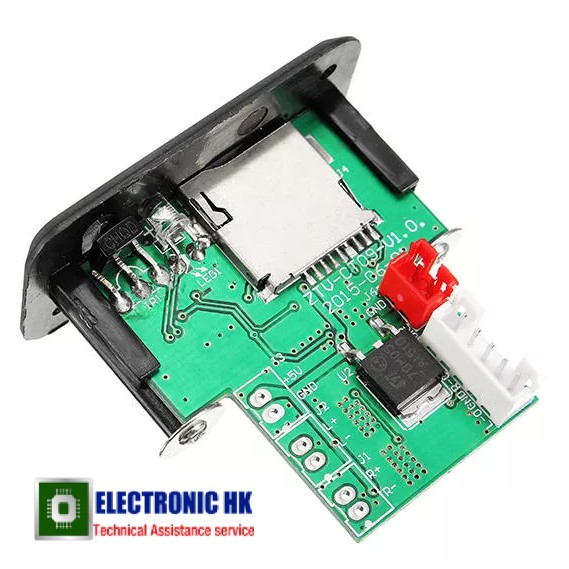 Bộ giải mã MP3 mini 5V12V. Gồm Đầu đọc thẻ USB, Bộ khuếch đại âm thanh được cài đặt Máy nghe nhạc MP3 MP4
