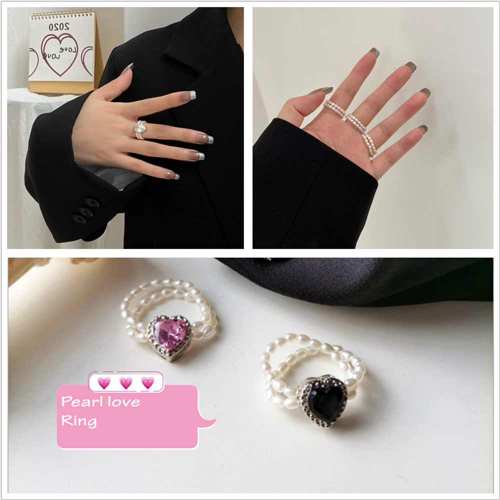 Nhẫn Nữ Trang Đính Ngọc Trai Nhân Tạo Mihan1