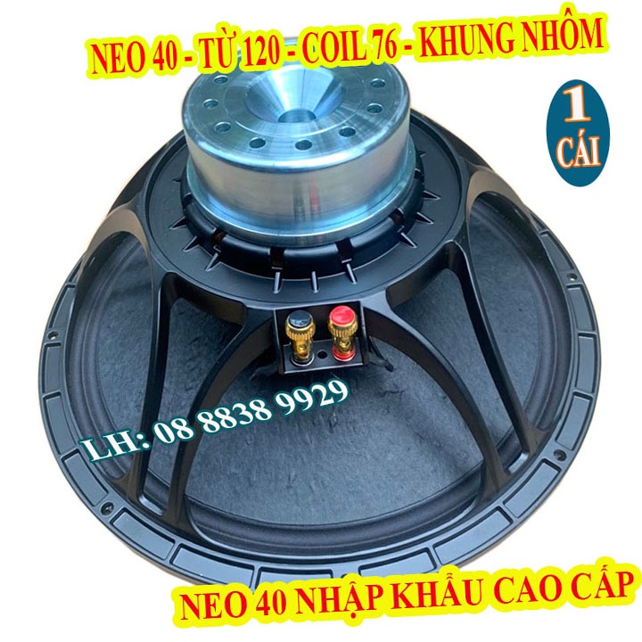 CỦ LOA BASS 40 TỪ NEO KHỐI TRẮNG COIL 76 CAO CẤP CHÍNH HÃNG NHẬP KHẨU - GIÁ 1 CỦ LOA