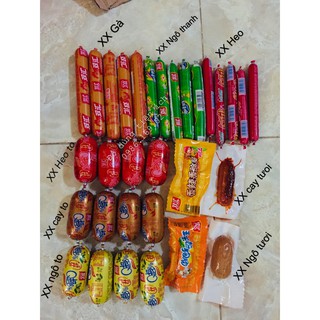 Combo 20c xúc xích vị các vị nội địa