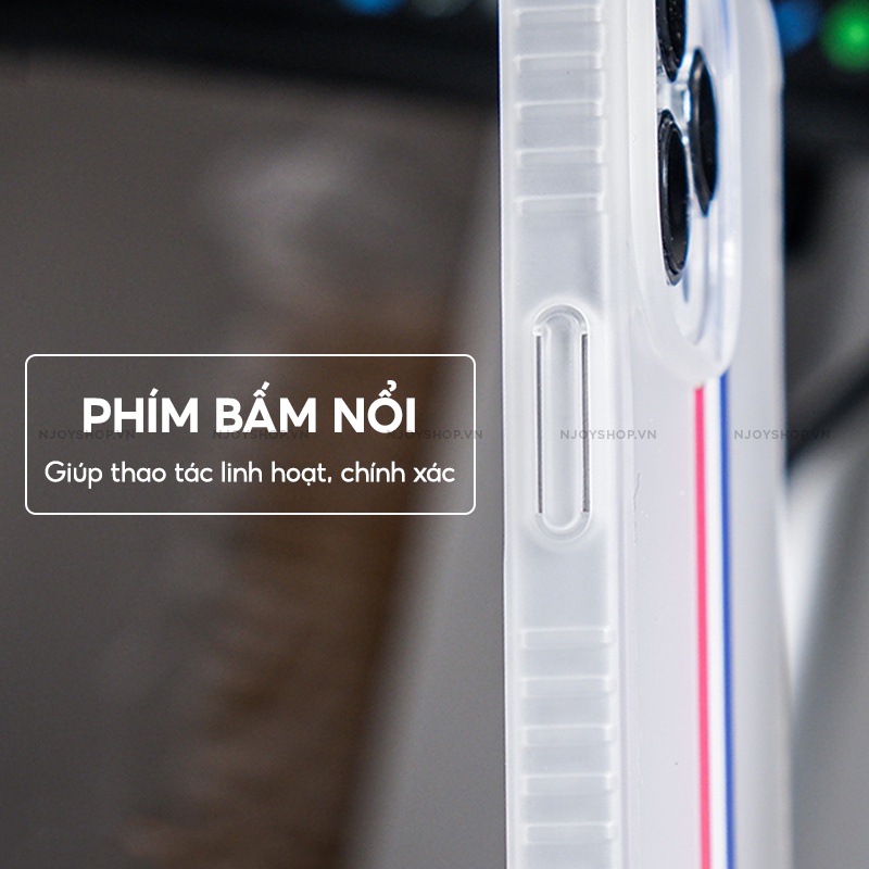 Ốp Lưng Nhám Chống Vân Tay Phiên Bản 3 Sọc Thome Browne Cho Điện Thoại IP11/12/13/14 Pro Max