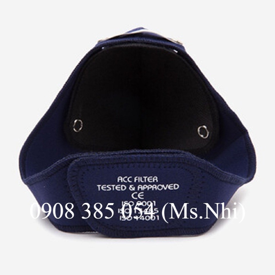 Neovision- Khẩu trang than hoạt tính NeoMask màu xanh đậm- Hình thật