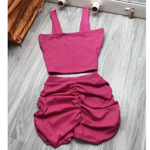 Sét 2 món quần đùi giún và áo 2 dây bảng to N076