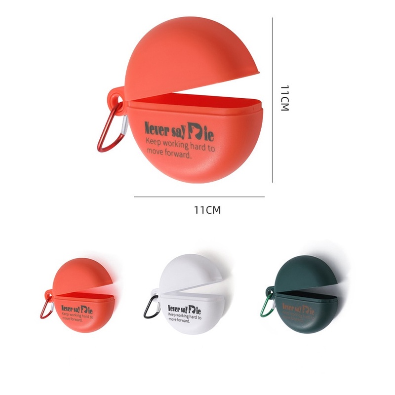 Hộp Đựng Tai Nghe Hình Tròn Chống Bụi Có Khóa Bấm