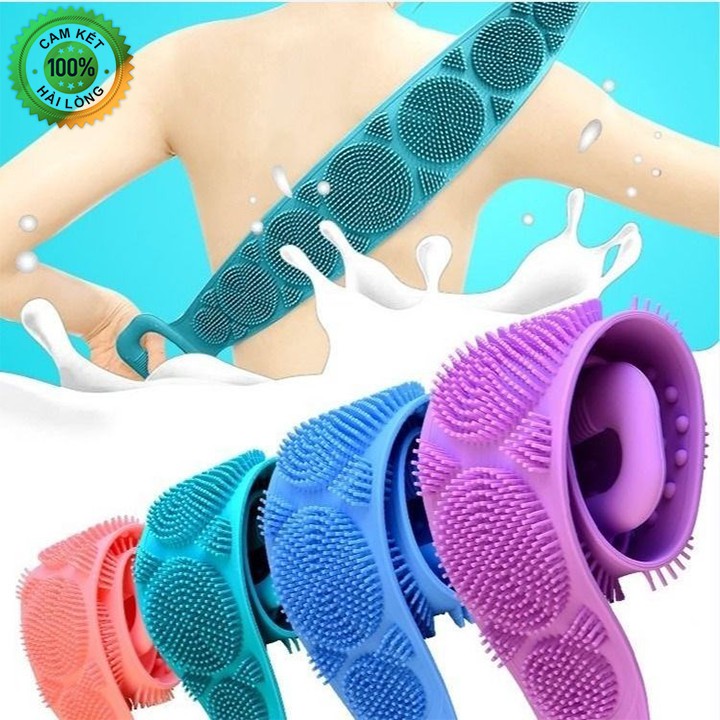 Dây Chà Lưng 2 mặt Bằng Silicone mẫu mới - chà lưng silicon .Store ALPHA  Tặng Mã Giảm Giá