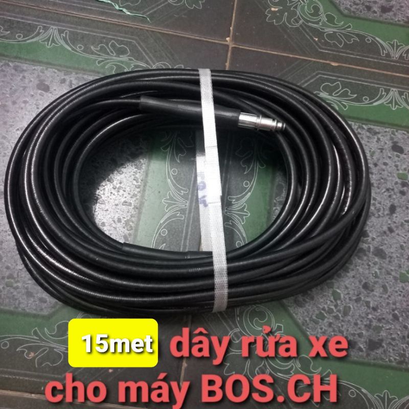 Dây rửa xe cho máy BOSCH + tặng 2roăng