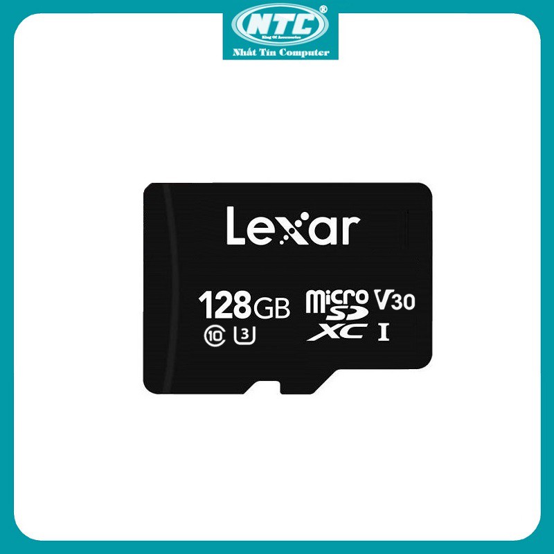 Thẻ nhớ MicroSDXC Lexar 128GB 667x V30 U3 4K R100MB/s W90MB/s - Không Box (Đen) - Nhất Tín Computer