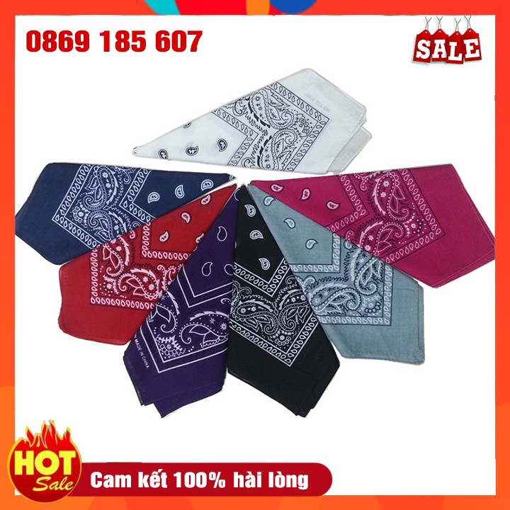 Khăn BANDANA Streetwear siêu nhiều màu - Rẻ vô địch, Khăn Turban Hàn Quốc