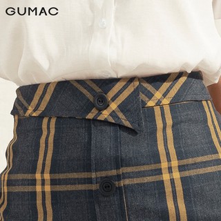 Chân váy nữ caro nút VA1121 GUMAC