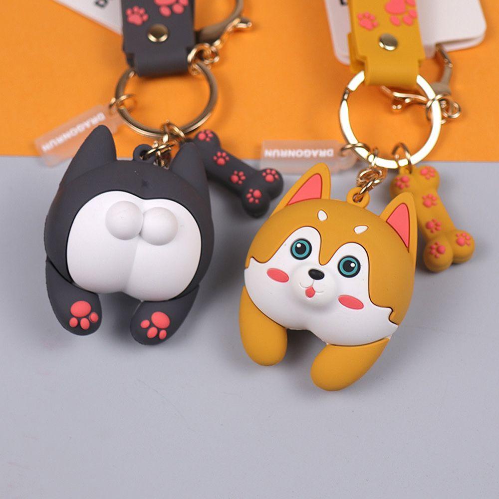 Móc Khóa Hình Mông Chó Husky Ngộ Nghĩnh