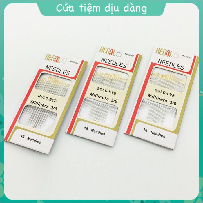 Set 16 mũi kim khâu quần áo nhiều size chuyên dụng