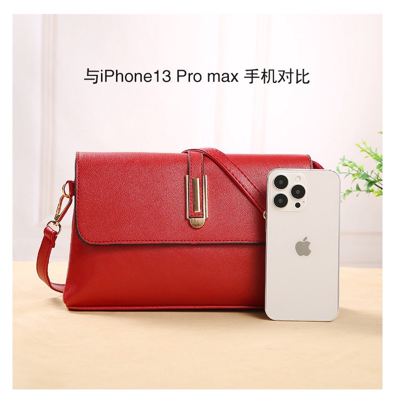 Túi xinh đeo chéo tiện ích nhiều ngăn để rất nhiều đồ da mềm họa tiết đẹp 8611