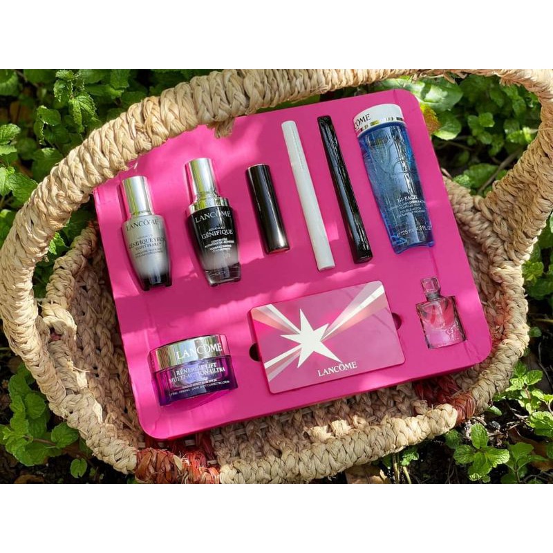 Set Lancôme 11 món tách lẻ serum trẻ hóa da kem mắt trẻ hóa da son tẩy trang mascara chì kẻ cọ