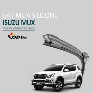 Gạt Mưa Xe Isuzu Mux Gạt Mưa Thân Mềm Lưỡi Silicone Phủ Nano Siêu Sạch