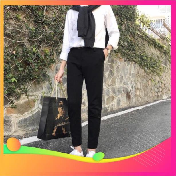 Free ship hàng cao cấp Quần âu Quần Tây Baggy unisex HOMIES SAIGON, quần âu dáng skinny Hot trend dáng dài trơn basic
