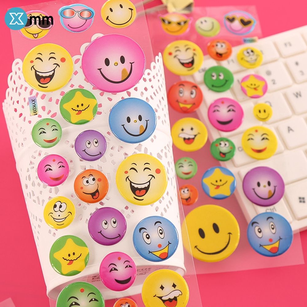 Sticker dán hình mặt cười dễ thương