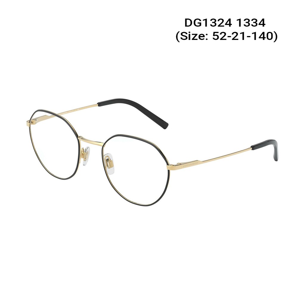 Gọng kính nam nữ chính hãng Dolce &amp; Gabbana DG1324 màu sắc thời trang, thiết kế dễ đeo bảo vệ mắt
