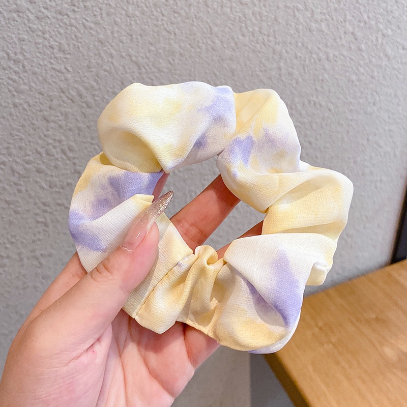 Dây Cột Tóc Chiffon Nhuộm Màu Thời Trang Cho Nữ