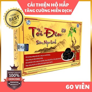 Tỏi Đen Sâm Ngọc Linh - Giúp cải thiện hệ hô hấp, Tăng cường hệ miễn dịch (Hộp 60 viên)