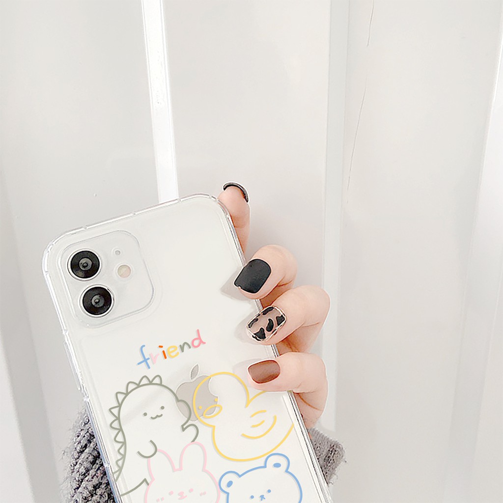 Ốp lưng iphone MyFriend trong cạnh vuông 5/5s/6/6plus/6s/6splus/7/7plus/8/8plus/x/xr/xs/11/12/pro/max/plus/promax | BigBuy360 - bigbuy360.vn