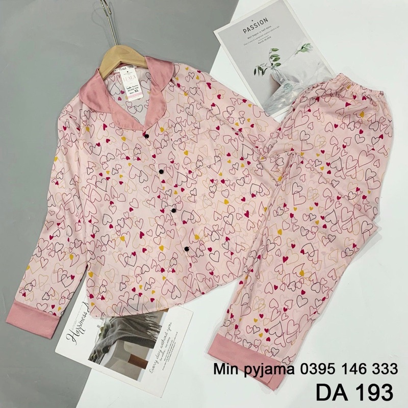 BỘ NGỦ LỤA SATIN Dài  DÀI - Bộ Pyjama mặc nhà siêu mát quần dài | BigBuy360 - bigbuy360.vn