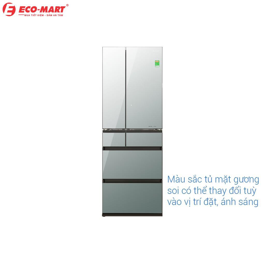 Tủ lạnh Panasonic NR-F503GT-X2 màu gương đen 491L