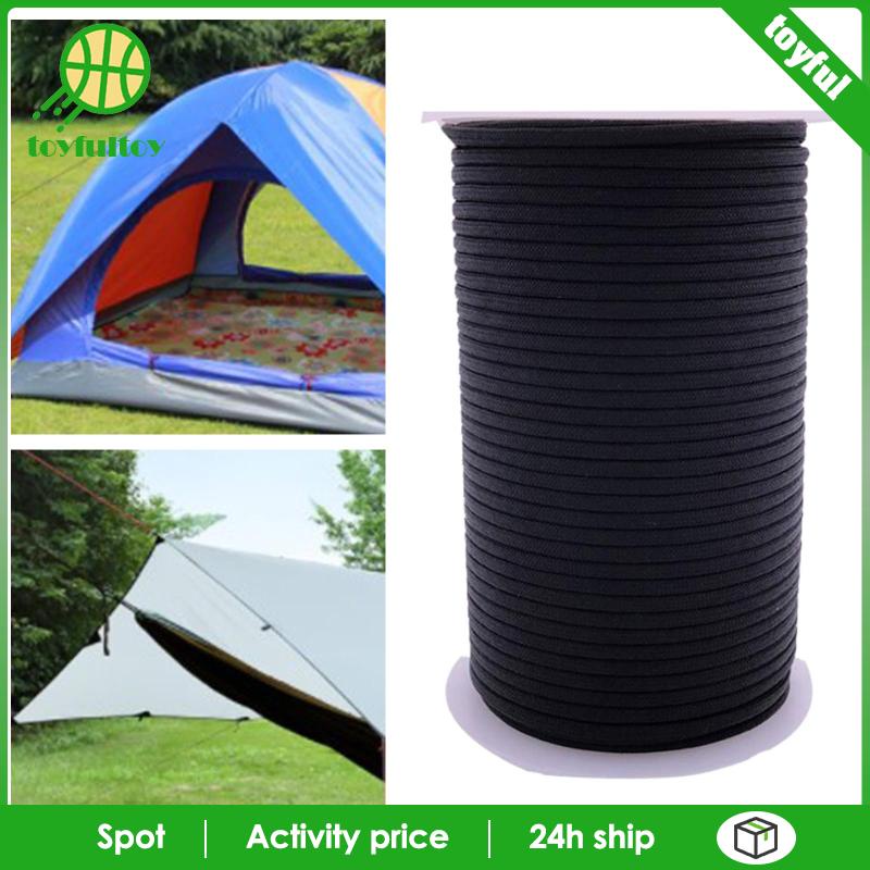 Cuộn Dây Dù 9 Sợi Dài 328Ft Màu Đen 550 Paracord